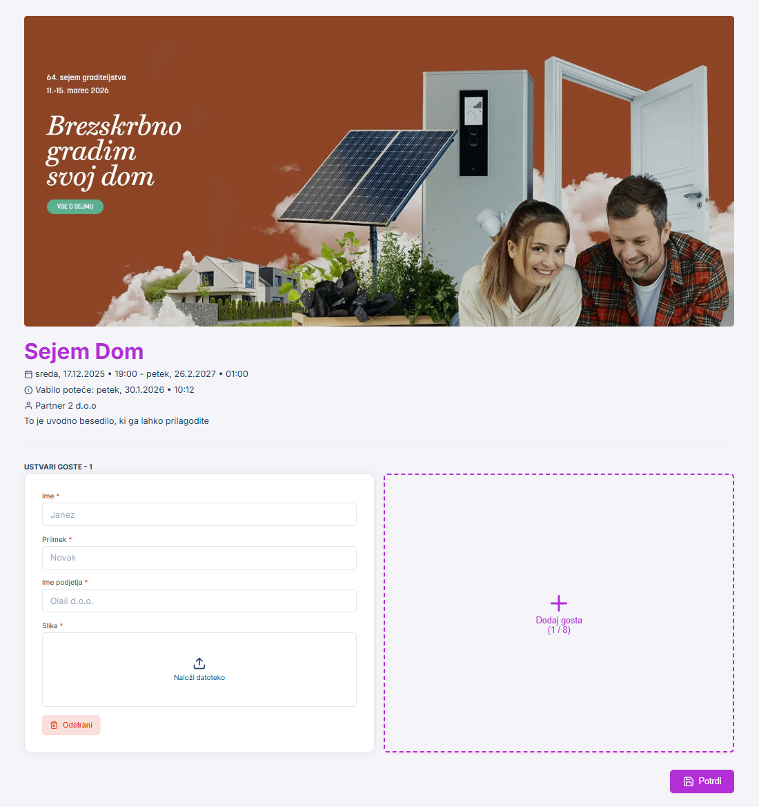 Sistem za akreditacije