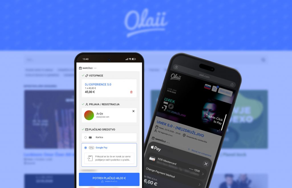 Nakup vstopnic z mobilno napravo na Olaii